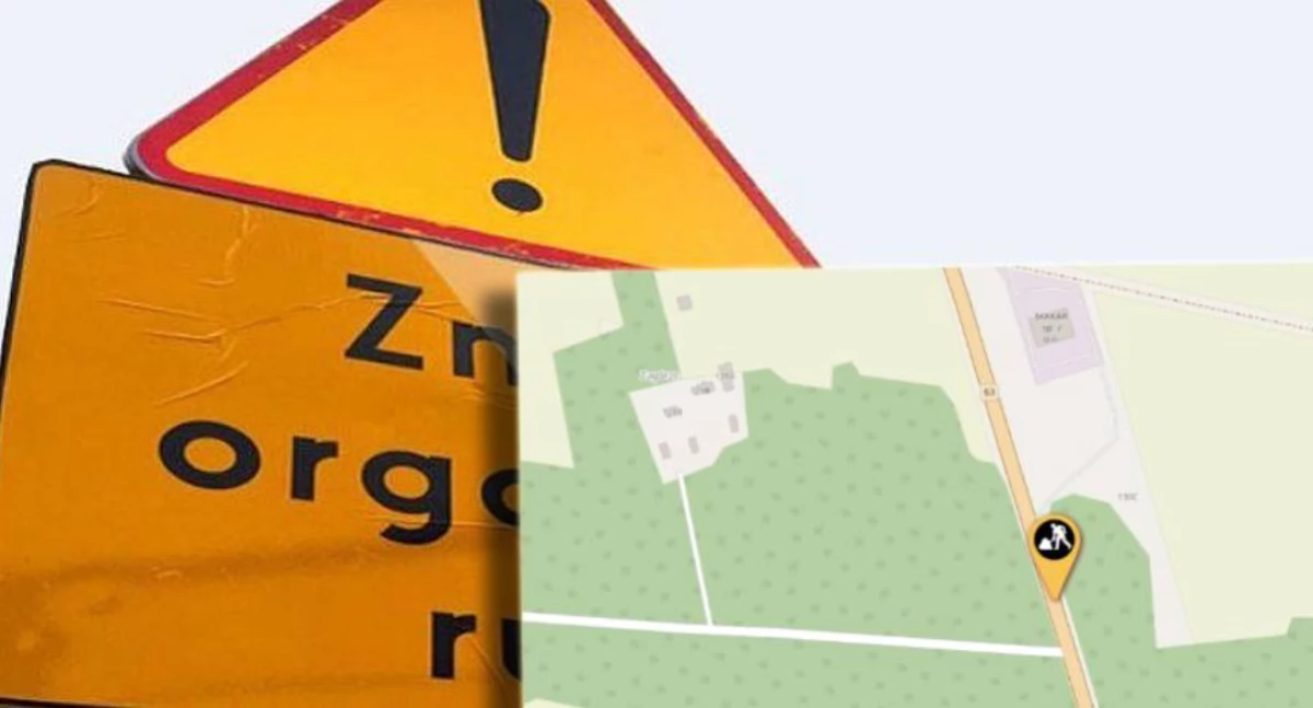 Utrudnienia na drodze krajowej nr 63. Ruch wahadłowy między Gołaszynem a Kryńszczakiem