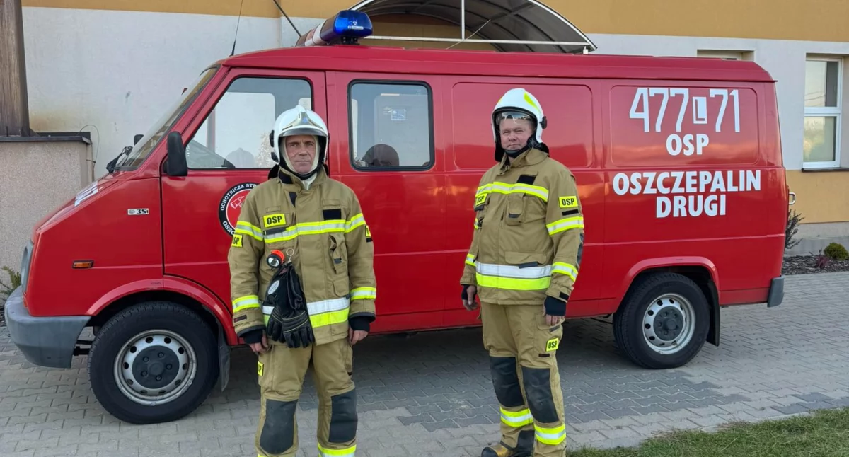 Alarm przy szkole! Strażacy z Oszczepalina usunęli gniazdo os