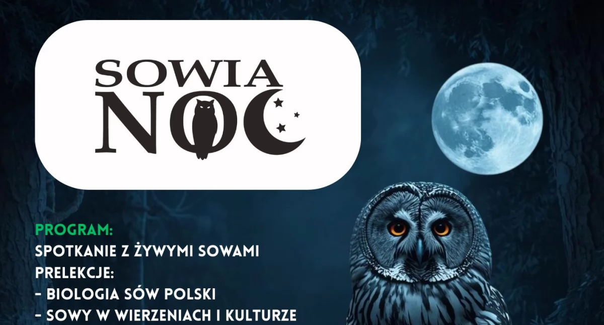 Zapraszamy na Sowią Noc w Kownatkach. Spotkanie z żywymi sowami i nocny spacer z ogniskiem