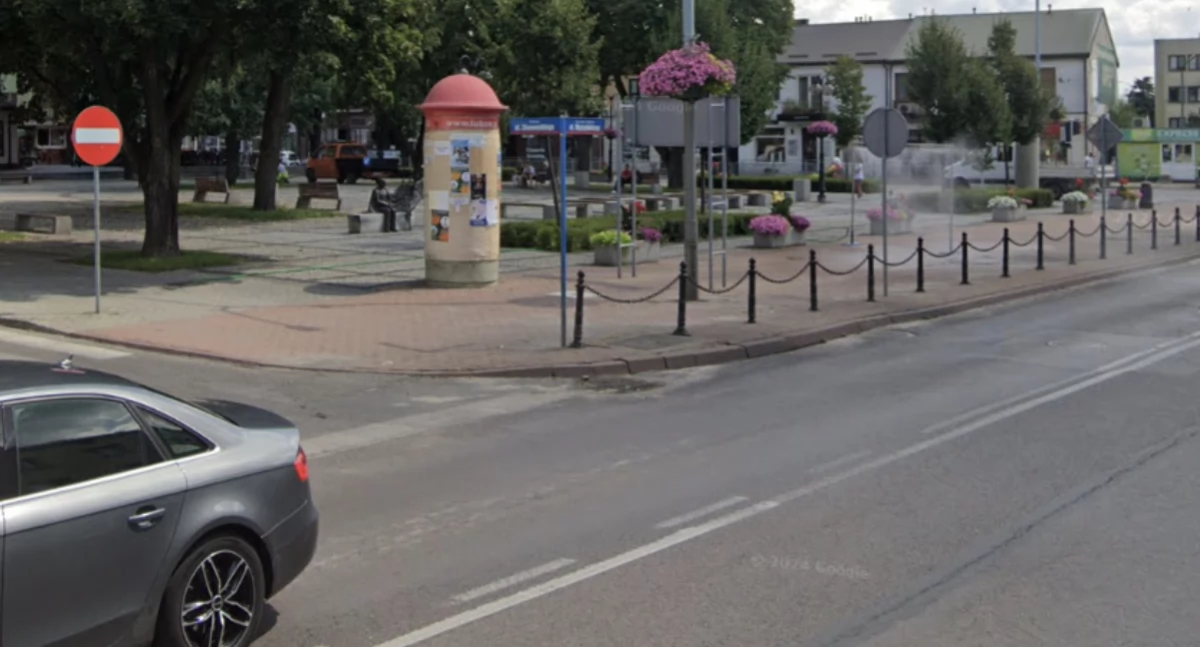 Kolizja w centrum Łukowa! Zderzenie tuż przy Placu Solidarności i Wolności