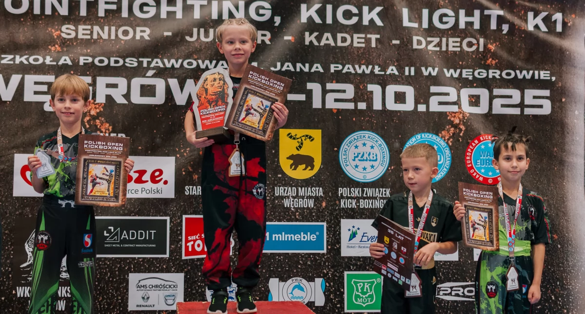 Deszcz medali dla KSW Łuków! 13 krążków na POLISH OPEN w Węgrowie