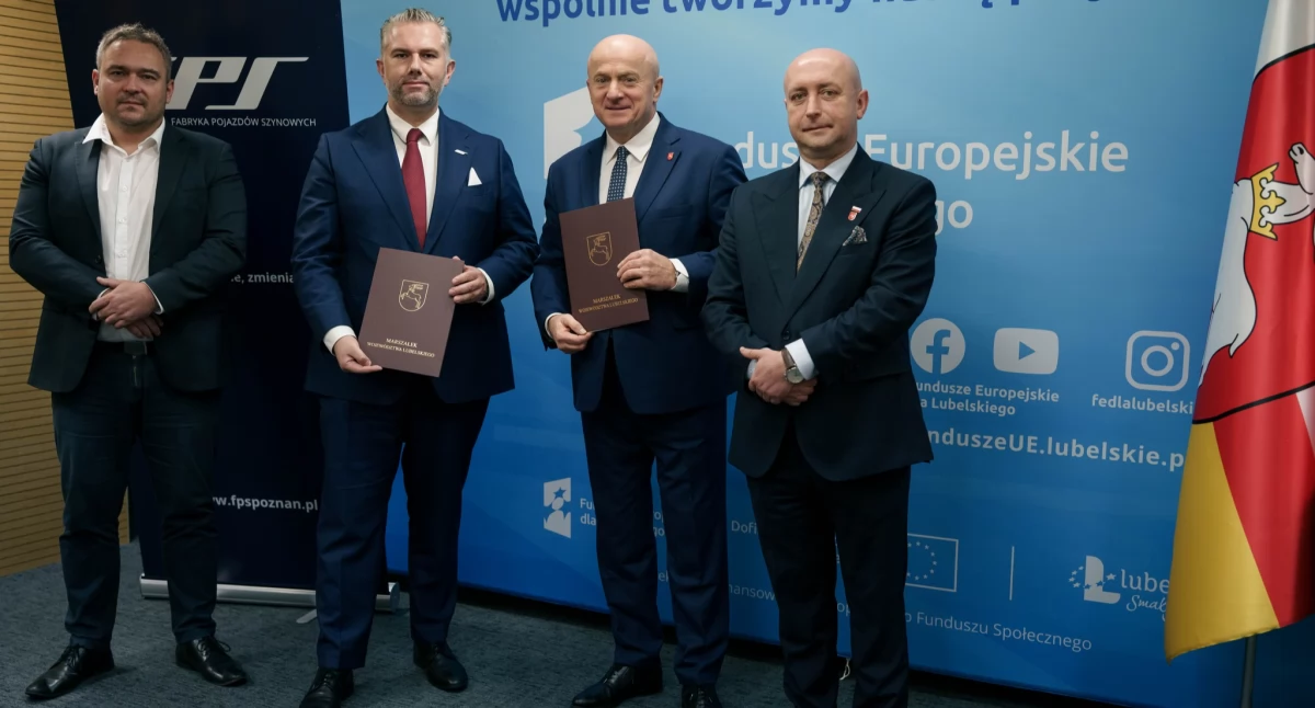 Nowe pociągi pojadą także do Łukowa. Marszałek podpisał umowę na zakup czterech elektrycznych składów