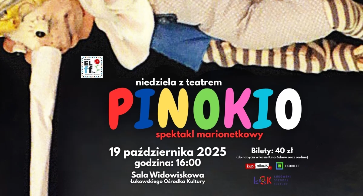 Ostatnie bilety na spektakl „Pinokio” w Łukowskim Ośrodku Kultury