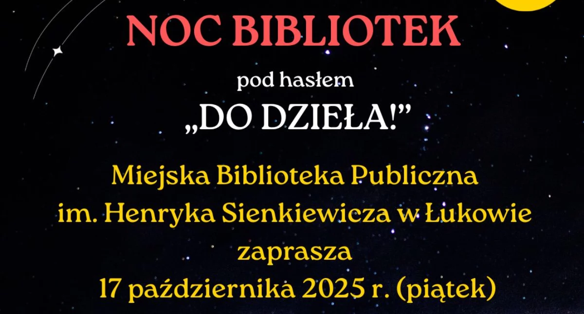 Noc Bibliotek w Łukowie. Biblioteka ogłasza amnestię dla czytelników!