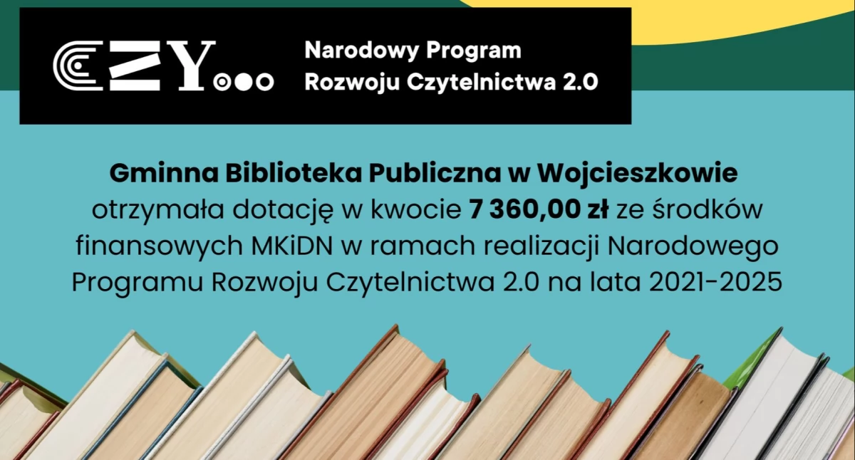 Gminna Biblioteka Publiczna w Wojcieszkowie z dotacją na rozwój czytelnictwa