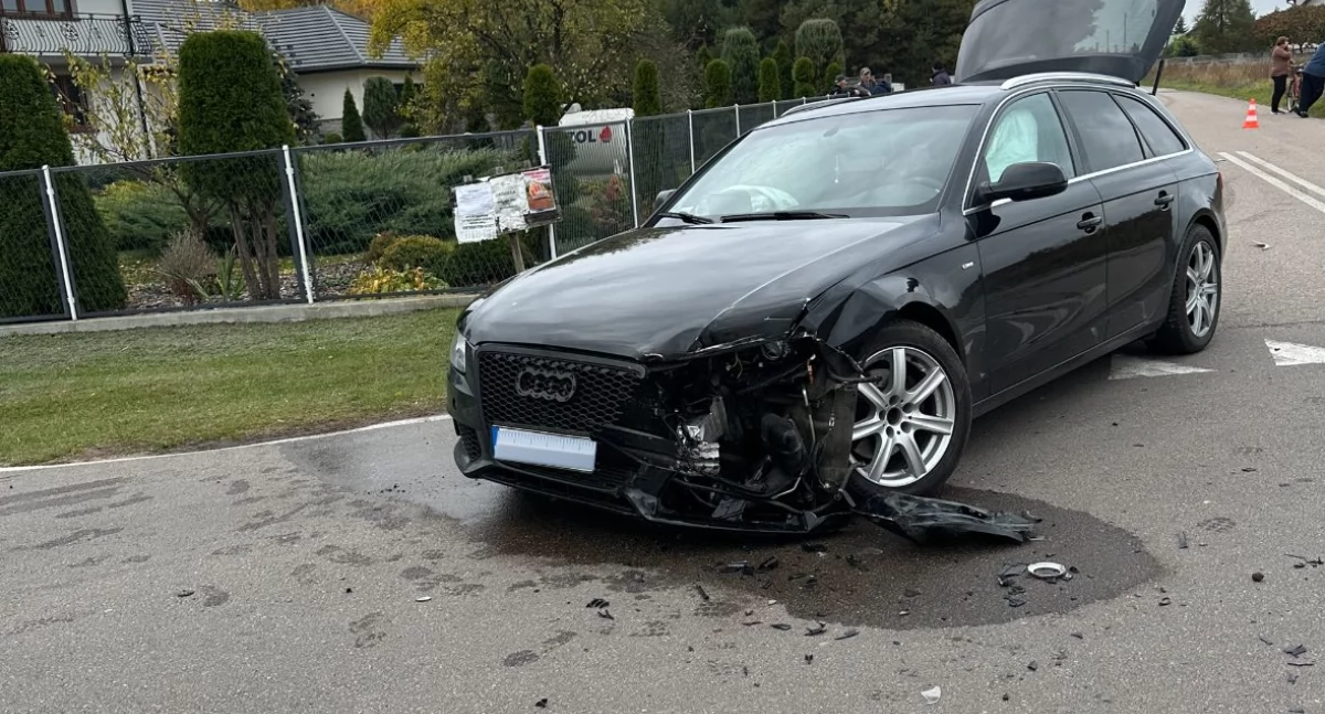 Fatalny piątek  Wypadek paraliżuje drogę gminną w Gminie Krzywda