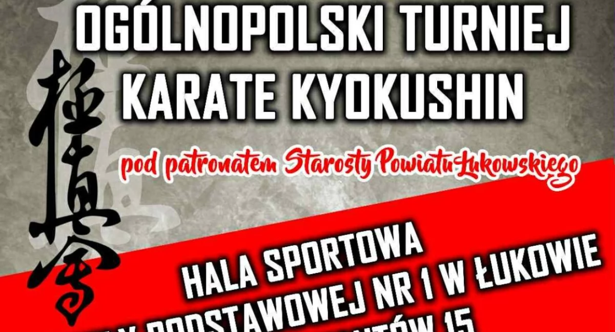 Setki karateków przyjadą do Łukowa! Ogólnopolski Turniej Kyokushin już 15 listopada