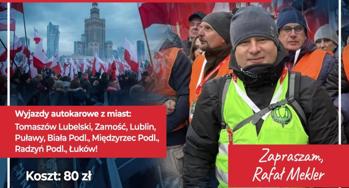 Z Łukowa na Marsz Niepodległości. Trwa nabór na wspólny wyjazd autokarowy