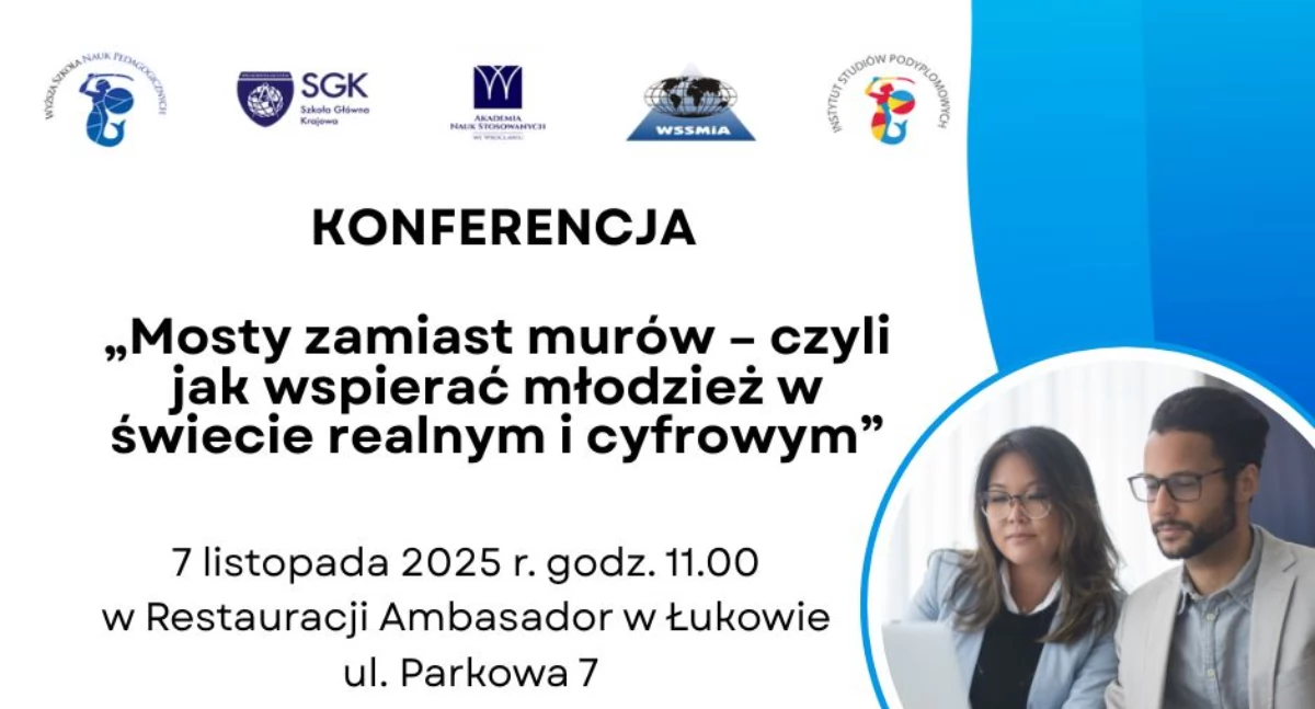 Jak zbudować most, nie mur? Konferencja w Łukowie odkrywa sekrety wsparcia Młodzieży w realu i sieci