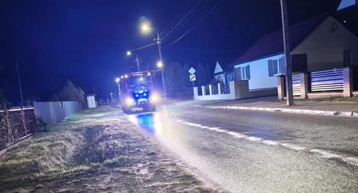 OSP Gręzówka uratowała ul. Brzóski przed paraliżem