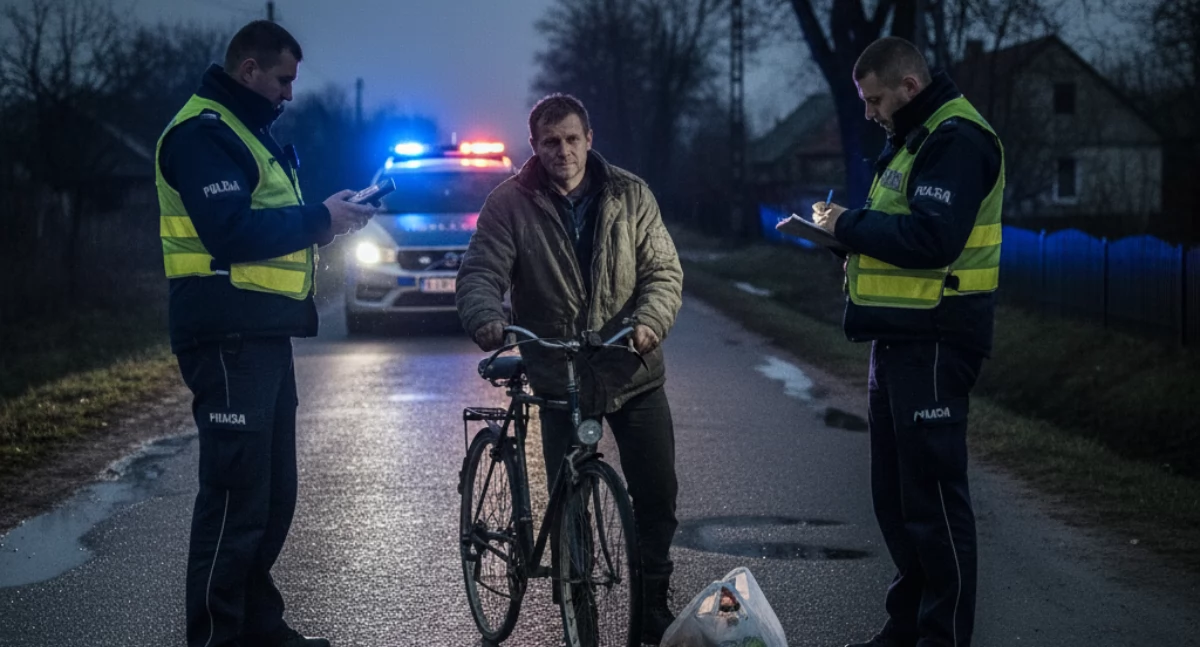Pili alkohol, Teraz zapłacą po 2500 zł: Fala zatrzymanych nietrzeźwych rowerzystów w Powiecie Łukowskim