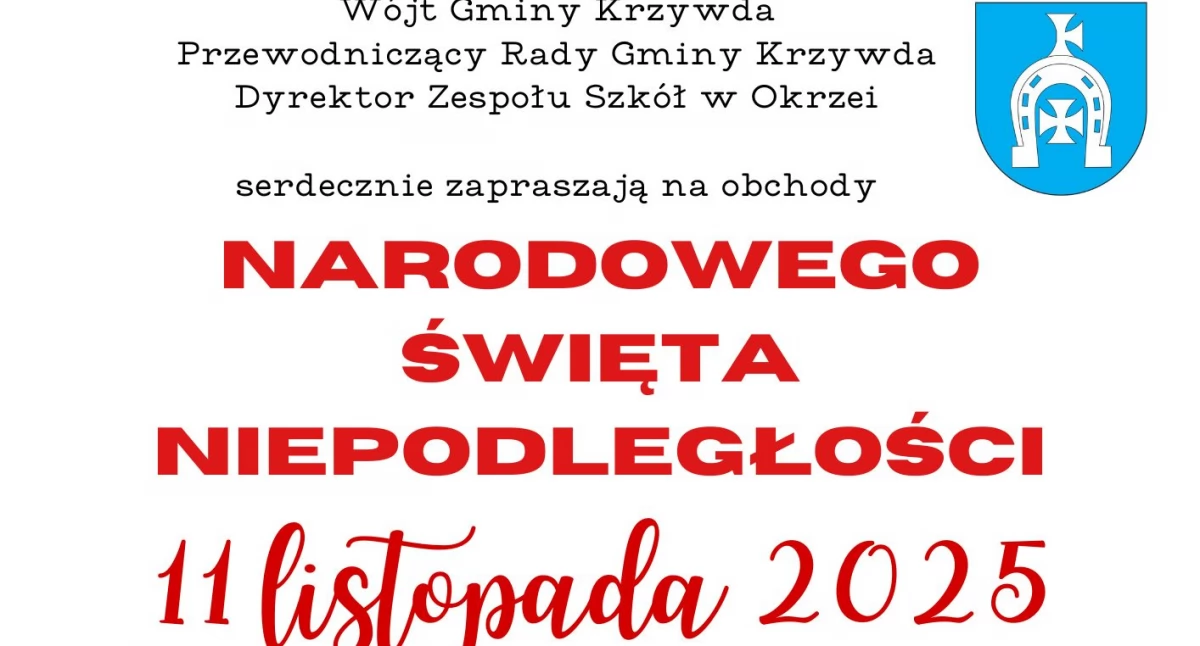Uroczystości w Okrzei: Gmina Krzywda pamięta o Niepodległości