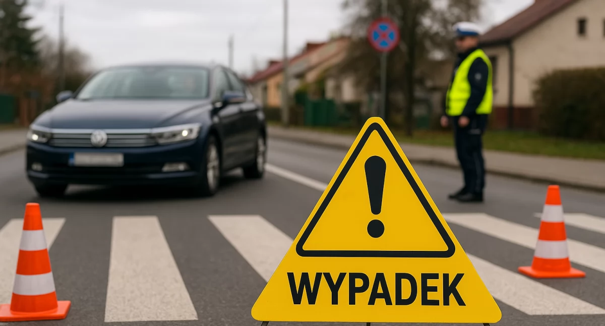 Wypadek na ulicy Prusa w Łukowie. Kierowca potrącił nastolatkę na pasach