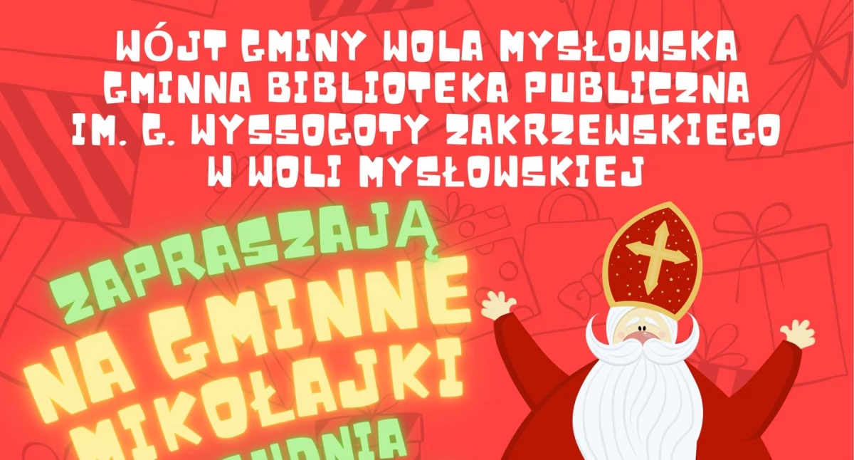 Wola Mysłowska: Ruszają zapisy na Gminne Mikołajki! Spotkanie z Rudolfem i Mikołajem przy choince