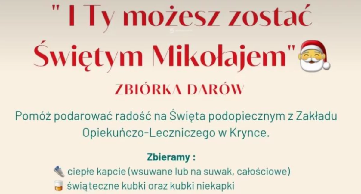 Piękna  inicjatywa w Krynce: Mieszkańcy łączą siły, by dzielić świąteczną radość z podopiecznymi ZOL i DPS