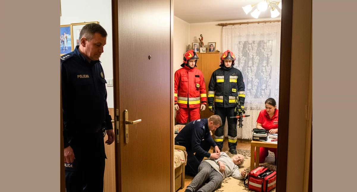 Pilna interwencja na Jana Pawła II: Strażacy otworzyli zablokowane mieszkanie  ratując 86-latkę