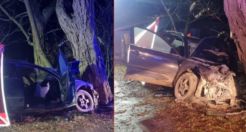   Tragiczny wypadek w Starych Kaliszanach: Śmierć kierowcy, pasażer w szpitalu 