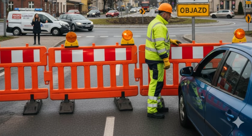 Uwaga kierowcy: Ulica Sienkiewicza w Łukowie zamknięta! Utrudnienia potrwają do...