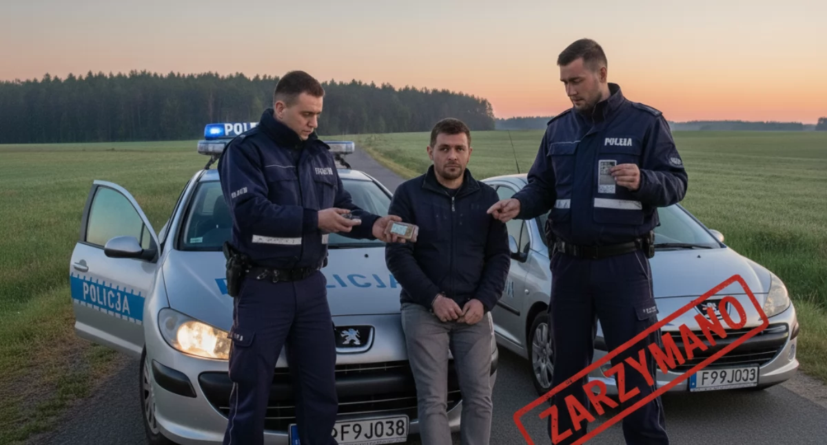 Nietrzeźwy kierowca Peugeota zatrzymany – ponad 2,5 Promila