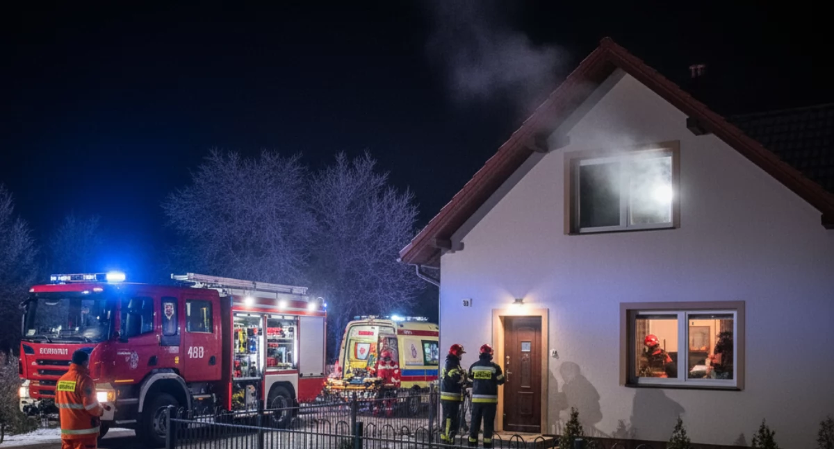 Czad uderzył pod Łukowem! Cztery osoby, w tym dzieci, zatruły się tlenkiem węgla! 