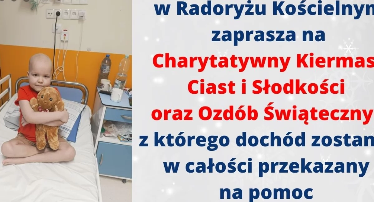 Słodki kiermasz w Radoryżu Kościelnym dla Dominika. Pomoc dla ucznia z Gminy Krzywda, który walczy z chorobą