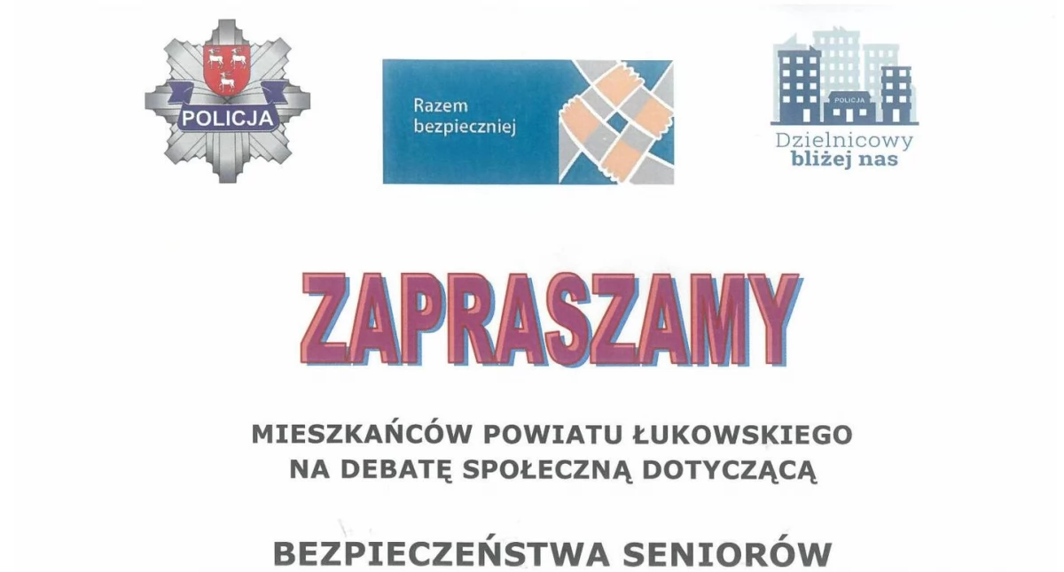 Debata policji o bezpieczeństwie seniorów 9 grudnia
