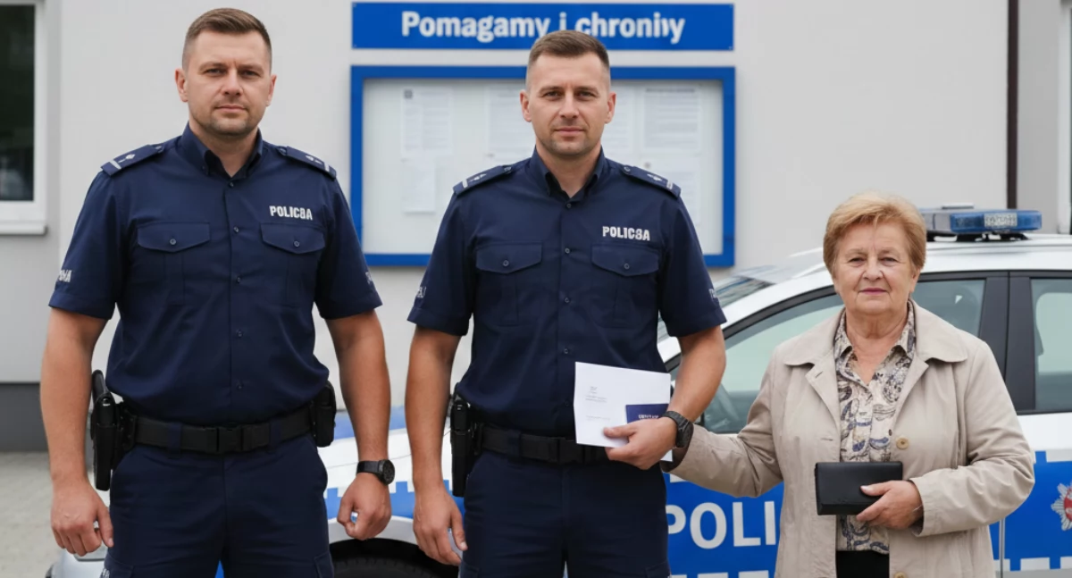  Dzielnicowi z Łukowa to złoci ludzie: Historia skradzionych pieniędzy i szybki zwrot gotówki