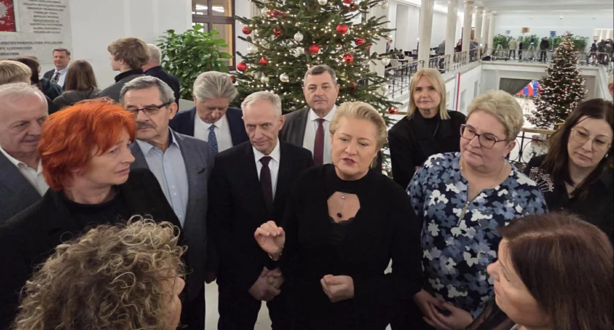 Delegacja w sejmie u Bożeny Lisowskiej