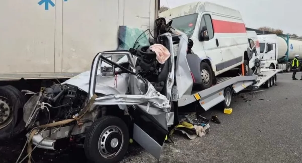 Pomoc dla taty młodego piłkarza Orląt Łuków po groźnym wypadku na autostradzie