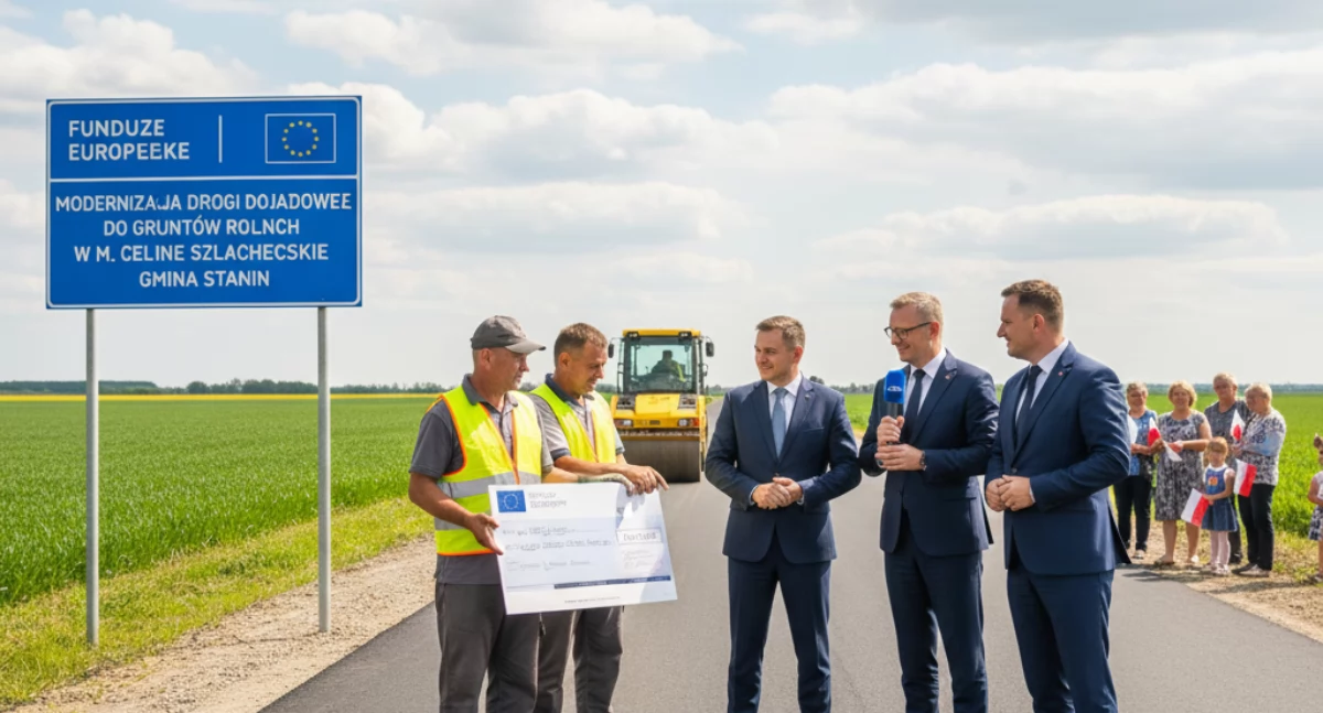 Nowy asfalt w gminie Stanin. Celiny Szlacheckie zyskają wygodniejszy dojazd do pól