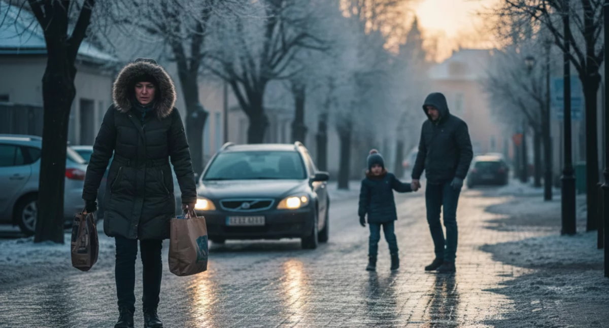 Ostrzeżenie meteorologiczne dla powiatu łukowskiego: oblodzenie i mrozy przed Świętami.
