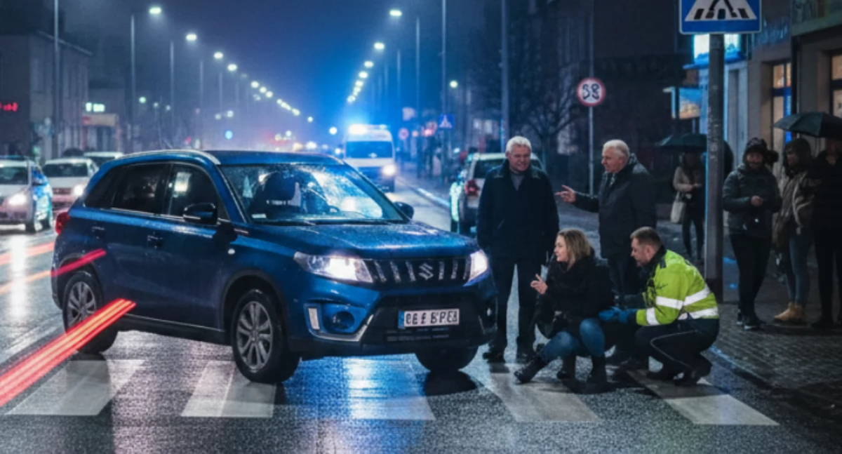 Potrącenie na ulicy Ławeckiej w Łukowie. 61-latek ukarany mandatem