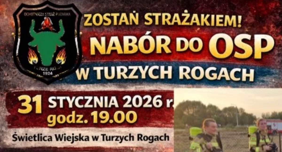 Chcesz ratować życie? OSP Turze Rogi szuka śmiałków. Sprawdź jak dołączyć!