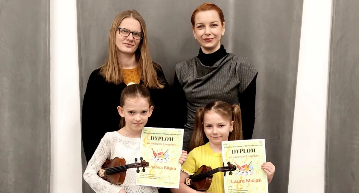 Sukces łukowskich skrzypaczek! Michalina Bilska i Laura Misiak z nagrodami na ogólnopolskim konkursie