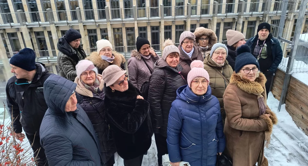 Niezwykły widok w Lublinie! Zobacz, co robili tam seniorzy z gminy Łuków