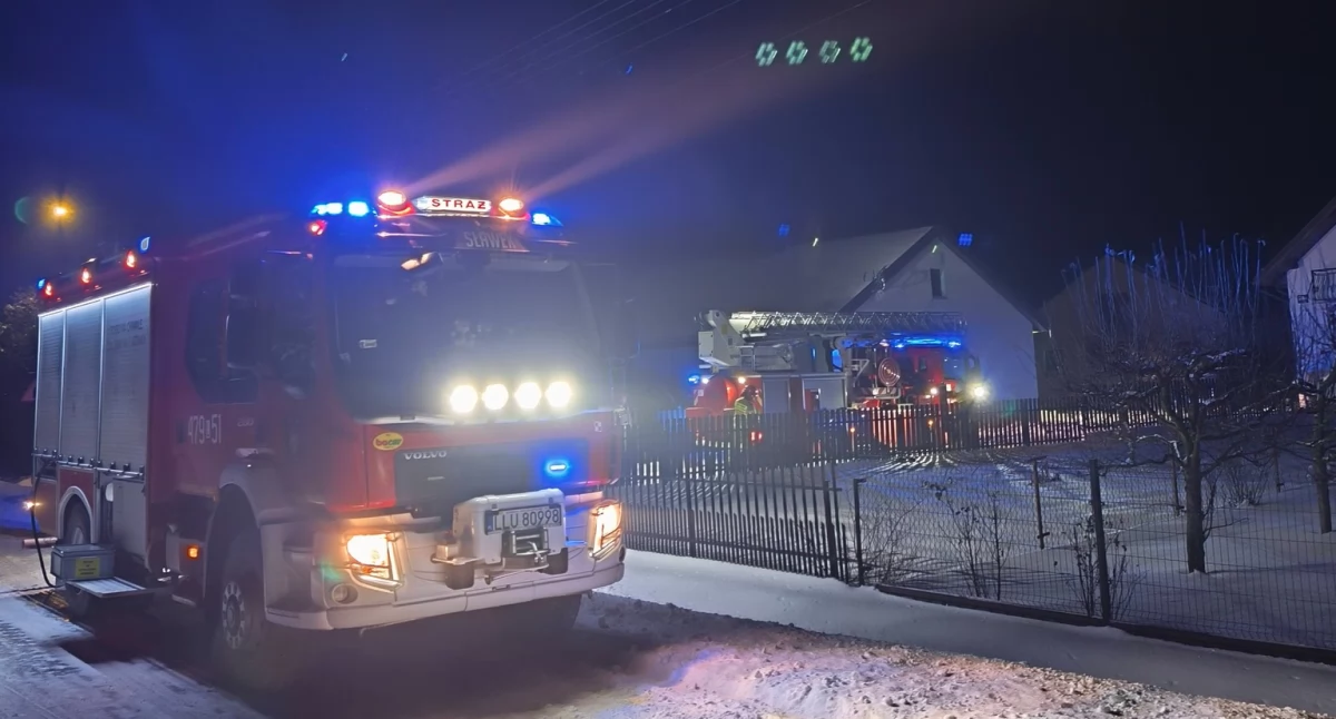 Ogień w kominie w Starej Wróblinie. Strażacy ruszyli na ratunek