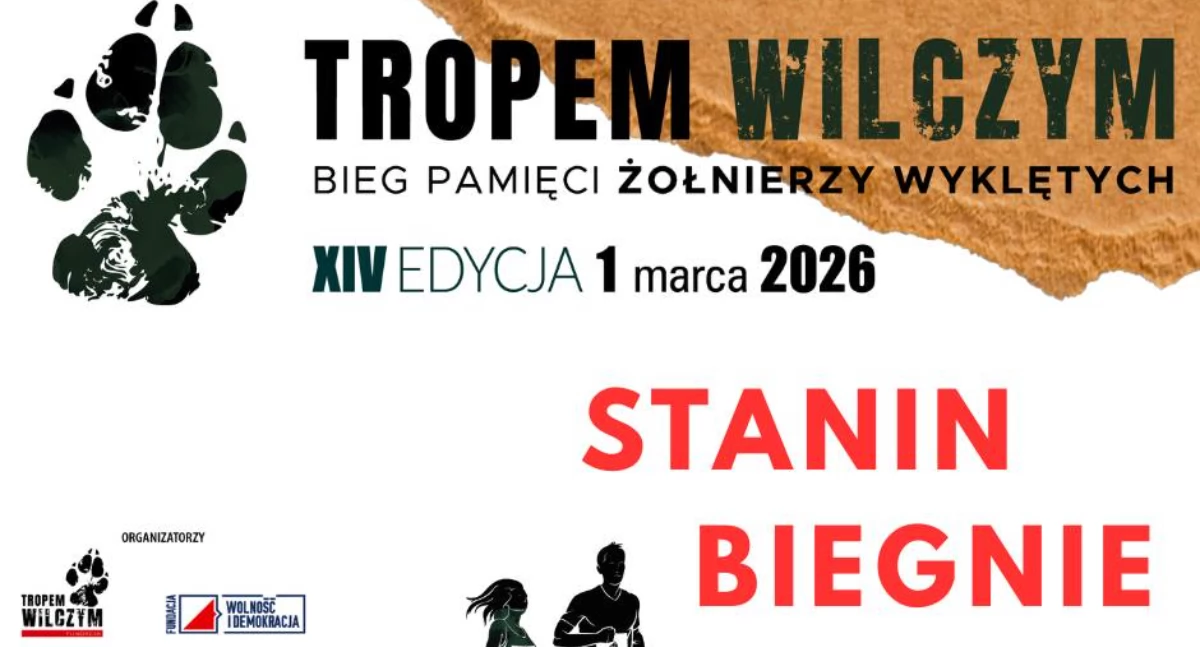 Bieg Tropem Wilczym w gminie Stanin.