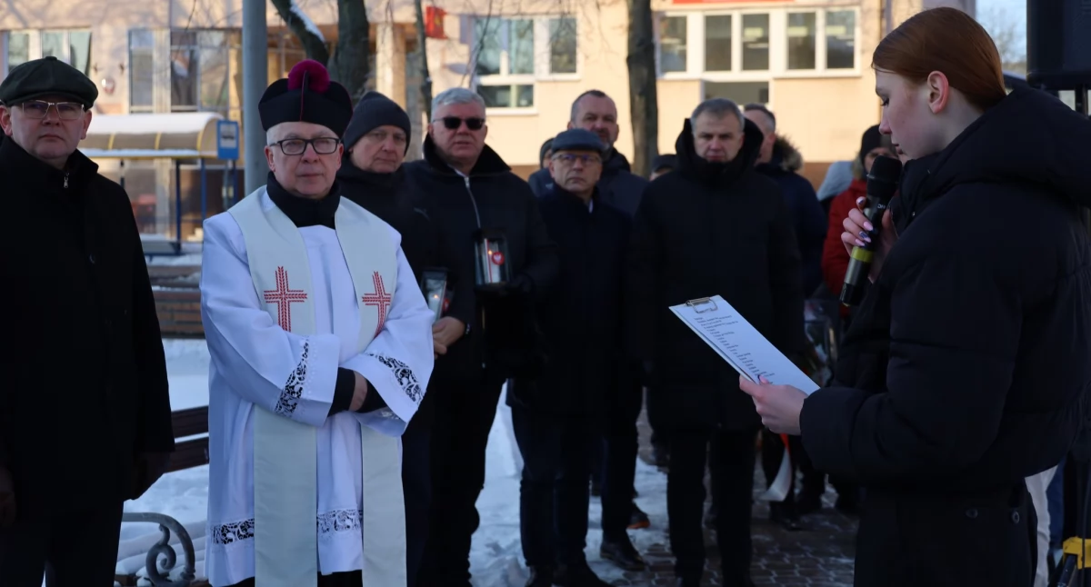 Łuków pamięta: Samorządowcy pod pomnikiem w 163. rocznicę powstania