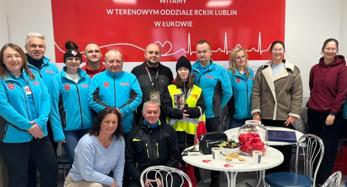 Klub HDK Ostoja w Łukowie zebrał prawie dwadzieścia litrów krwi podczas finału Wielkiej Orkiestry Świątecznej Pomocy