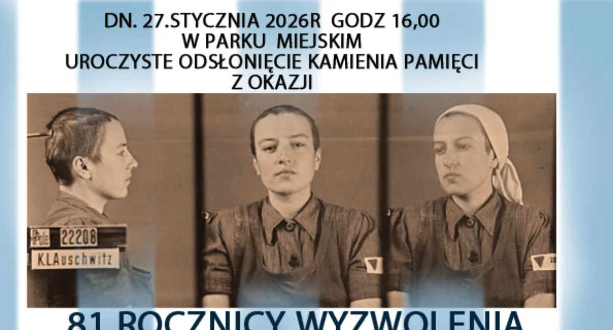 Łuków odda hołd ofiarom obozów koncentracyjnych. Odsłonięcie Kamienia Pamięci