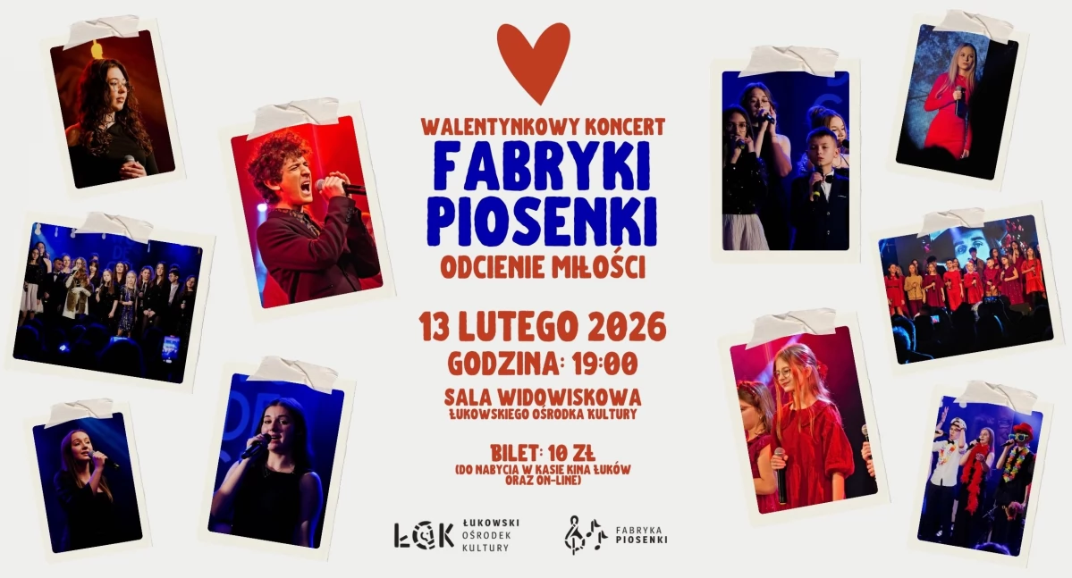 Walentynkowy koncert Fabryki Piosenki ŁOK:  Odcienie miłości