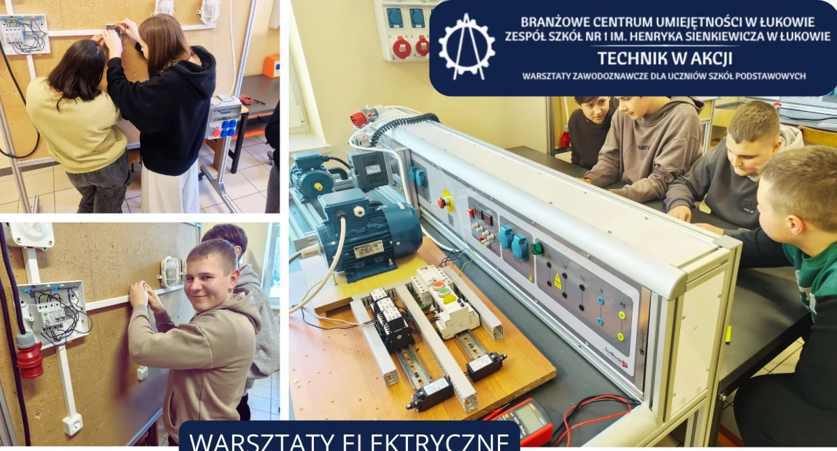 Uczniowie z Woli Gułowskiej i Mysłowa sprawdzili, jak wygląda praca technika w łukowskich szkołach