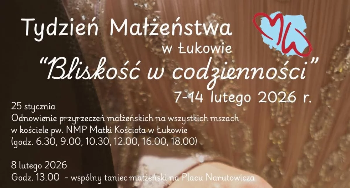 Tydzień Małżeństwa w Łukowie: Sprawdź listę zniżek i atrakcji dla par!