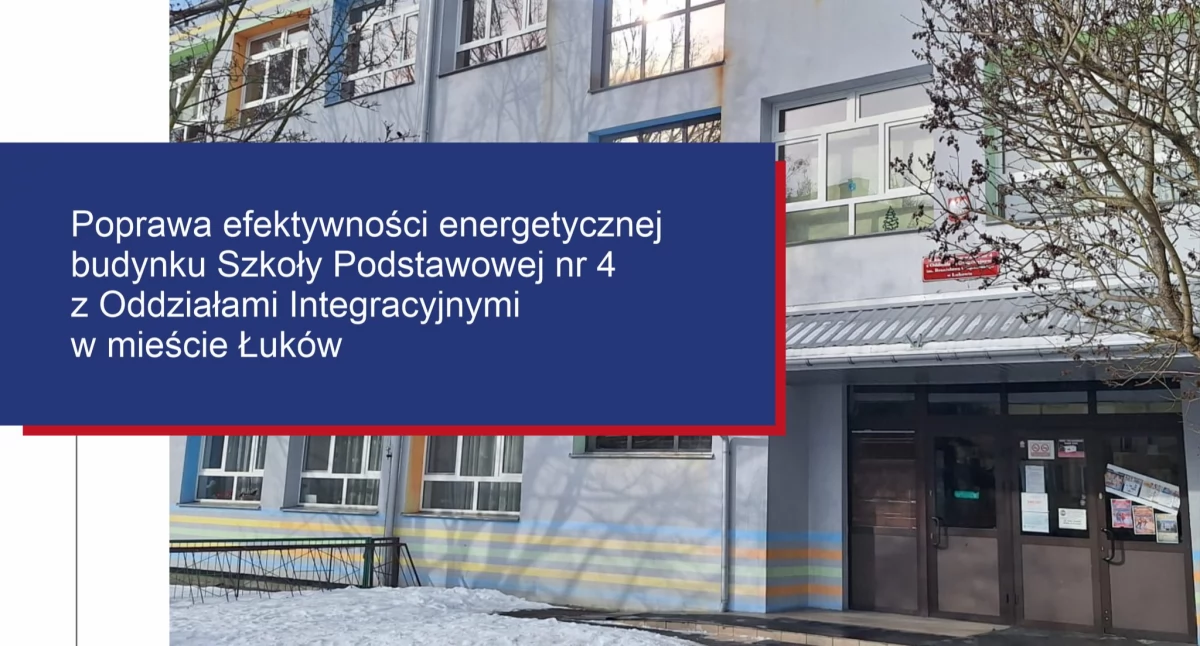 Szkoła Podstawowa nr 4 w Łukowie przejdzie remont za 6 milionów złotych dzięki funduszom z Unii Europejskiej