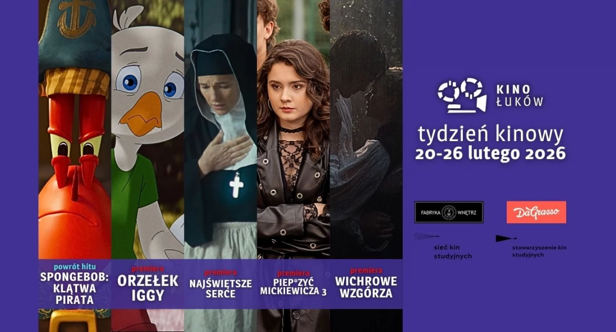 Kino Łuków: Premiery i hity w Łukowskim Ośrodku Kultury od 20 lutego