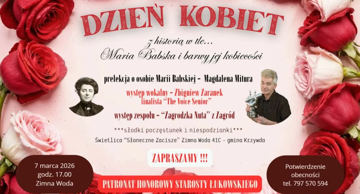  Powiat Łukowski: Maria Babska i jej sekrety. Niezwykły Dzień Kobiet w Zimnej Wodzie