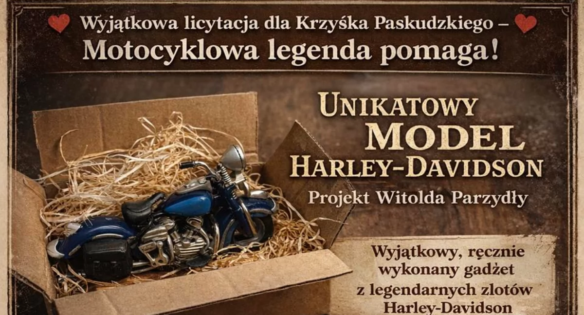 Niezwykły dar od motocyklistów! Ta aukcja może odmienić życie Krzyśka