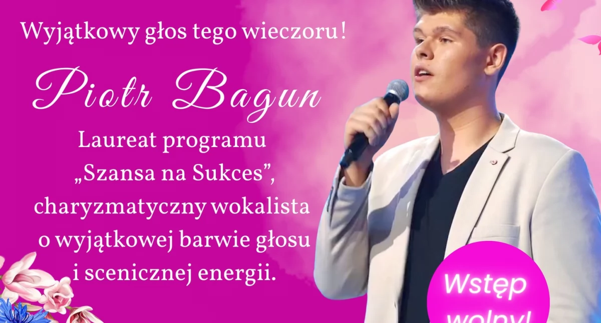 Koncert Piotra Baguna i słodka niespodzianka w Woli Gułowskiej z okazji Dnia Kobiet