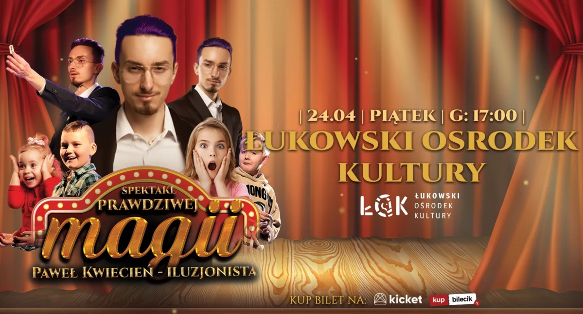 luzjonista Paweł Kwiecień wystąpi w Łukowskim Ośrodku Kultury z pokazem magii