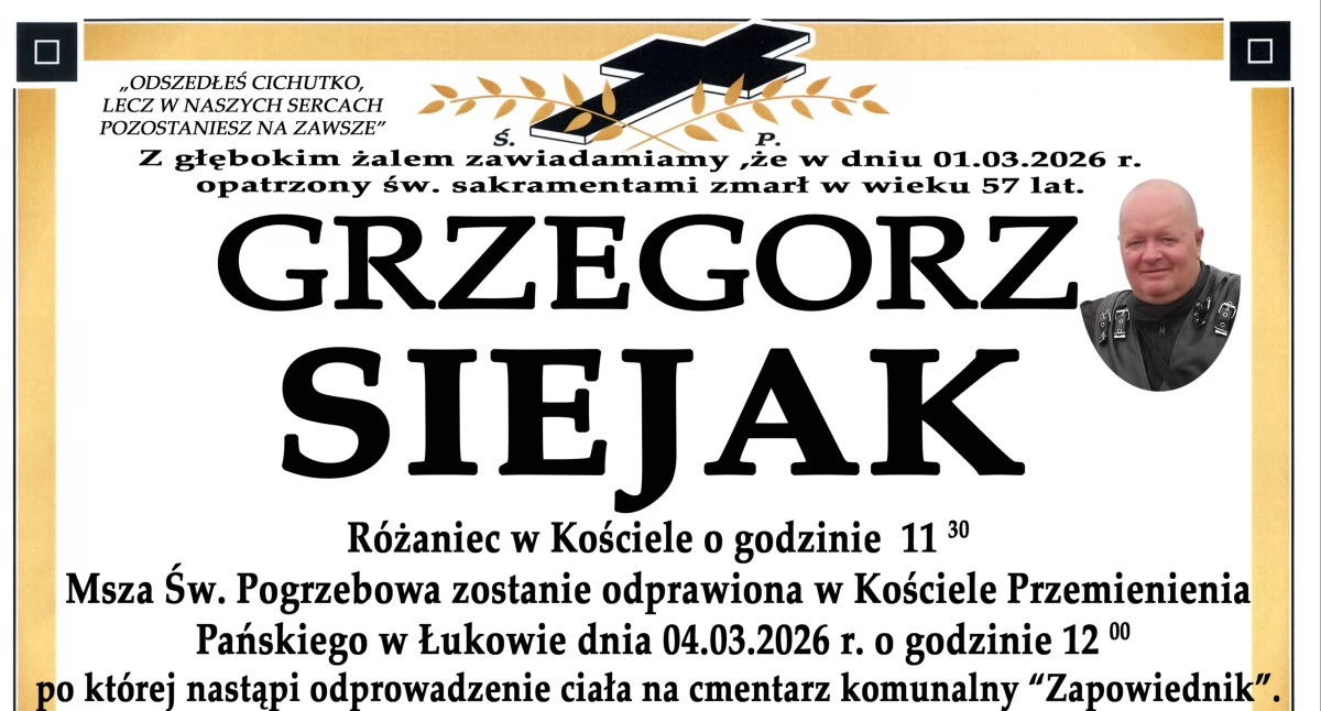 Ostatnia droga Grzegorza Siejaka. Społeczność motocyklowa żegna swojego przyjaciela